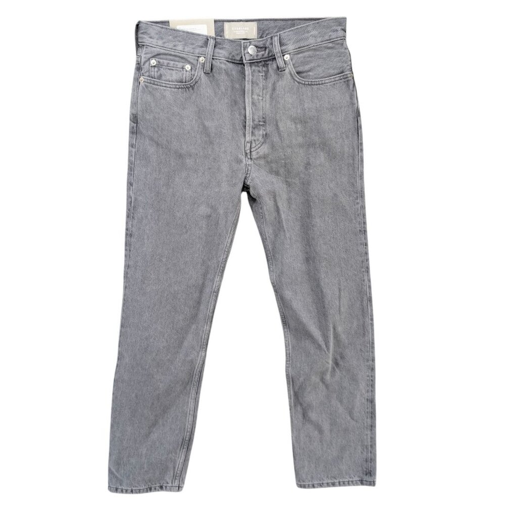 Everlane Relaxed Straight Jeans Womens Grey Button Fly Cotton Denim Size 25 NWD